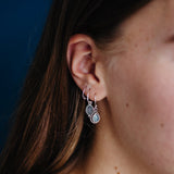 925 Sterling Zilveren oorring boho