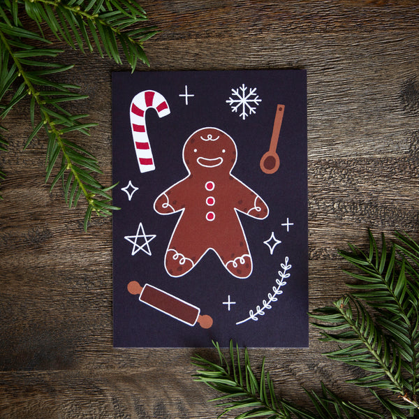 Postcard Gingerbread Man