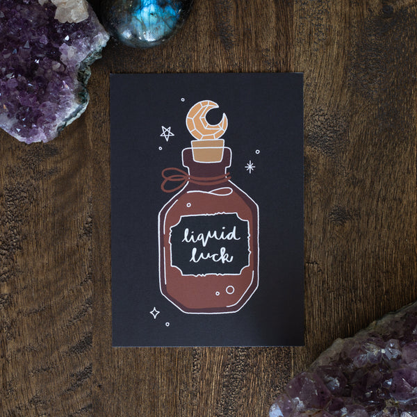 Postcard Liquid Luck